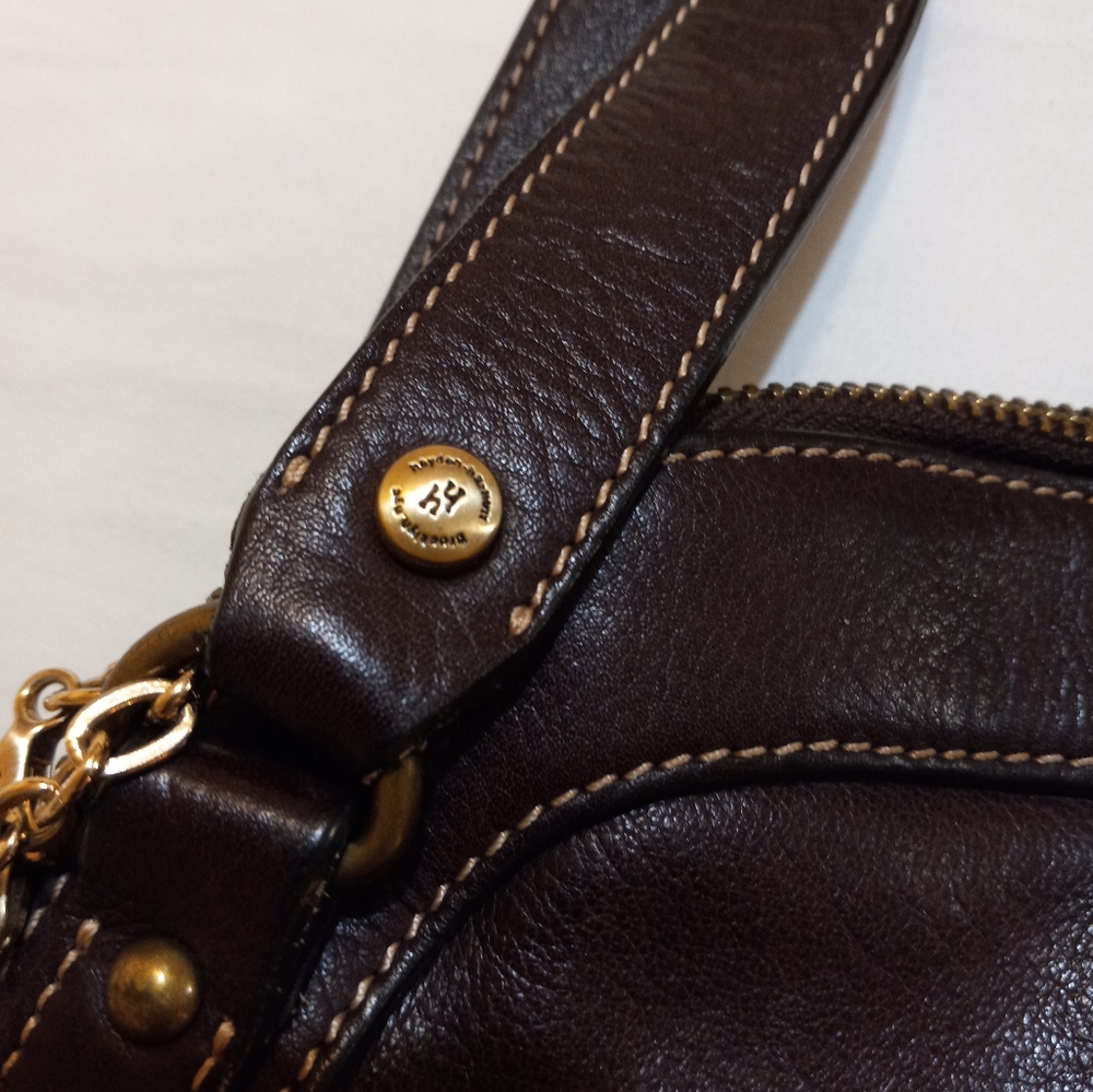 Hard to Find Hayden Harnett Ana Hobo Handbag in Chocolate Brown Leather - Picture 15 of 16